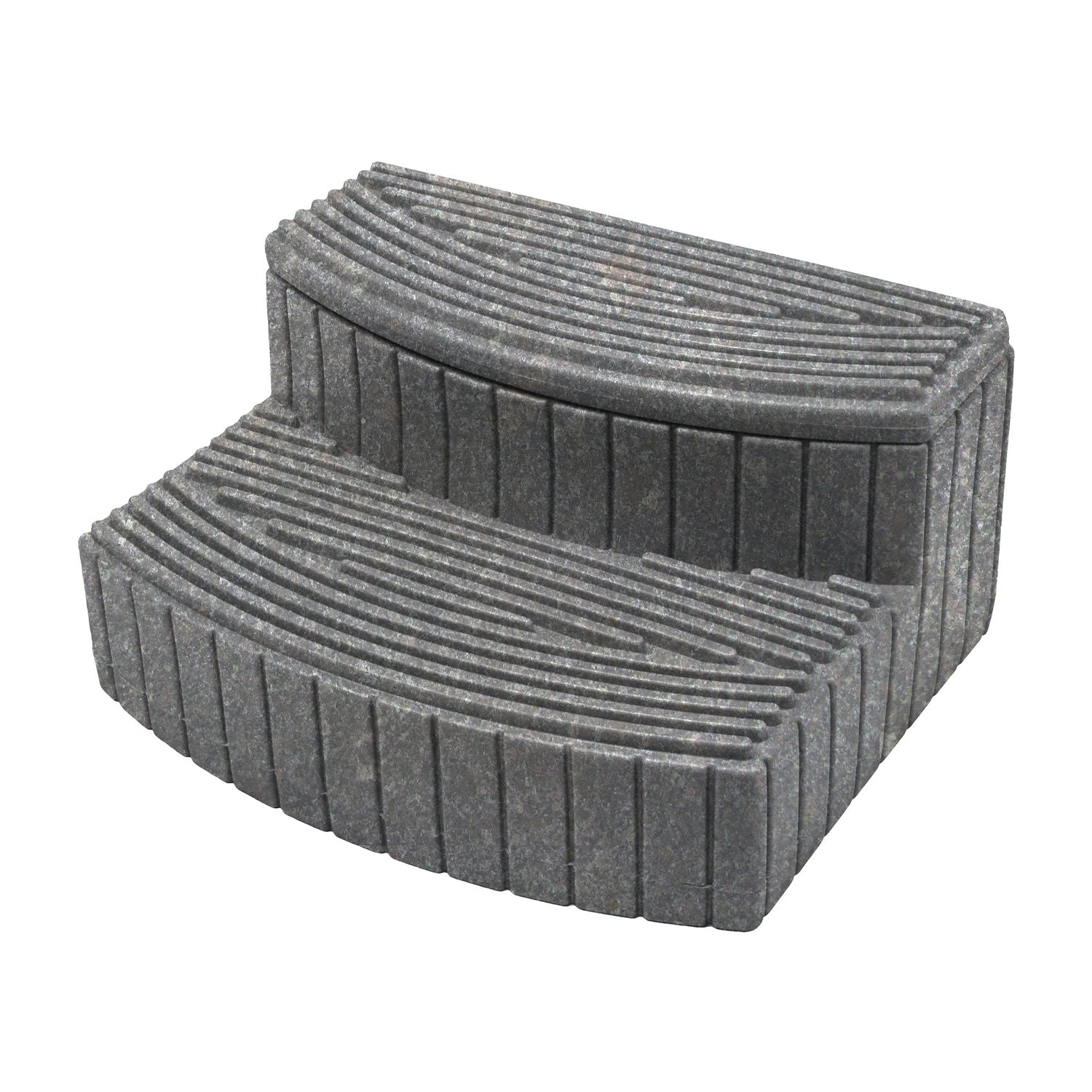 Good Ideas Sora Steps Lightweight Outdoor & Indoor Storage Step, Light Granite - VMInnovations