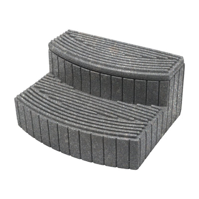 Good Ideas Sora Steps Lightweight Outdoor & Indoor Storage Step, Light Granite - VMInnovations