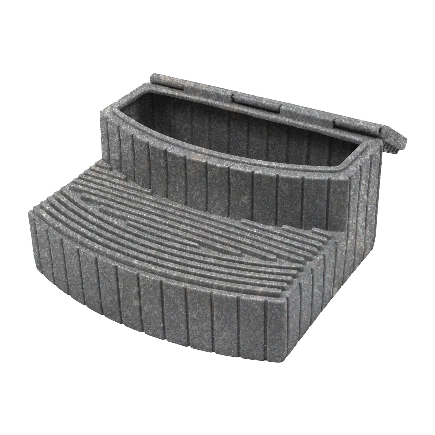 Good Ideas Sora Steps Lightweight Outdoor & Indoor Storage Step, Light Granite - VMInnovations