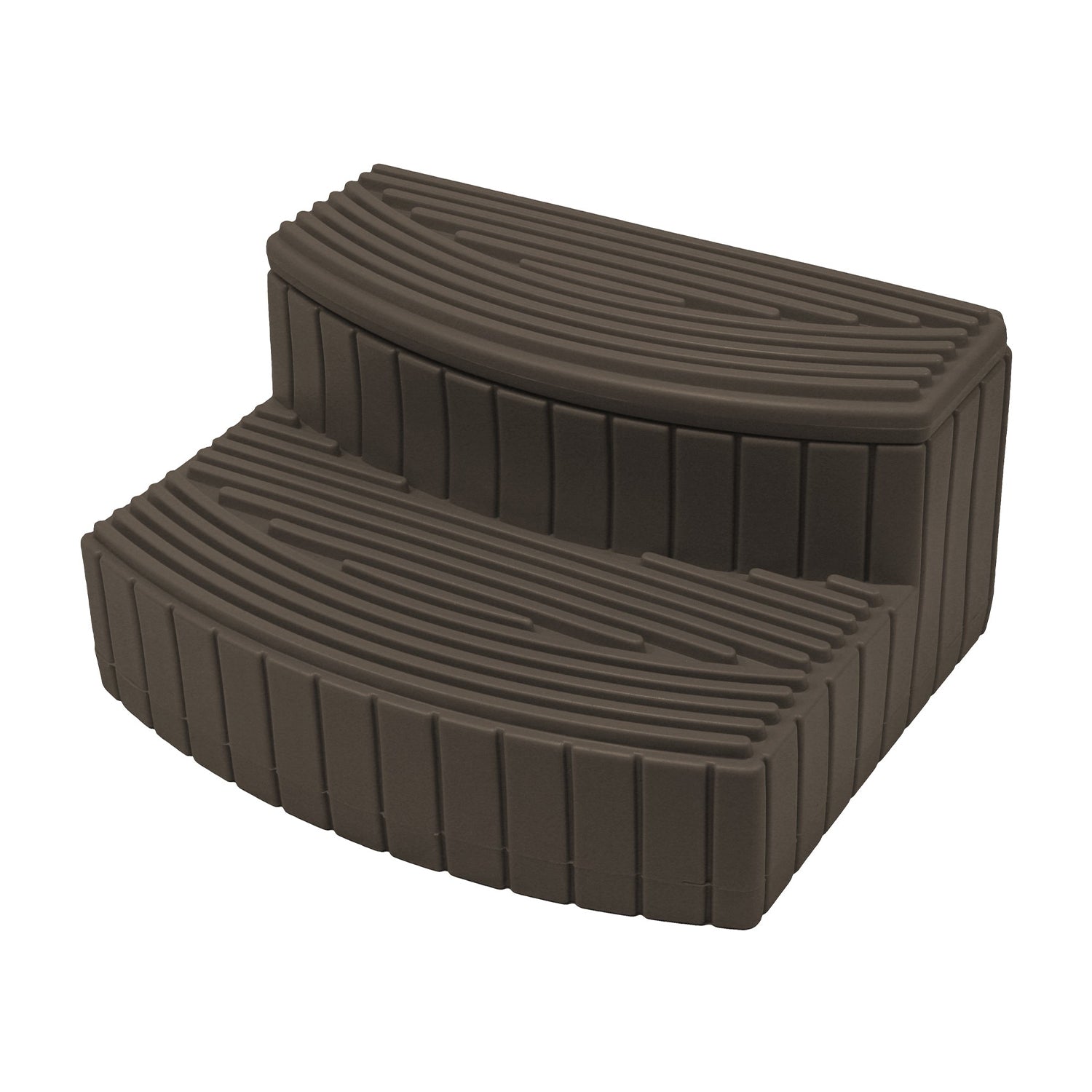 Good Ideas Stora Step Lightweight Plastic Outdoor & Indoor Storage Step, Oak - VMInnovations