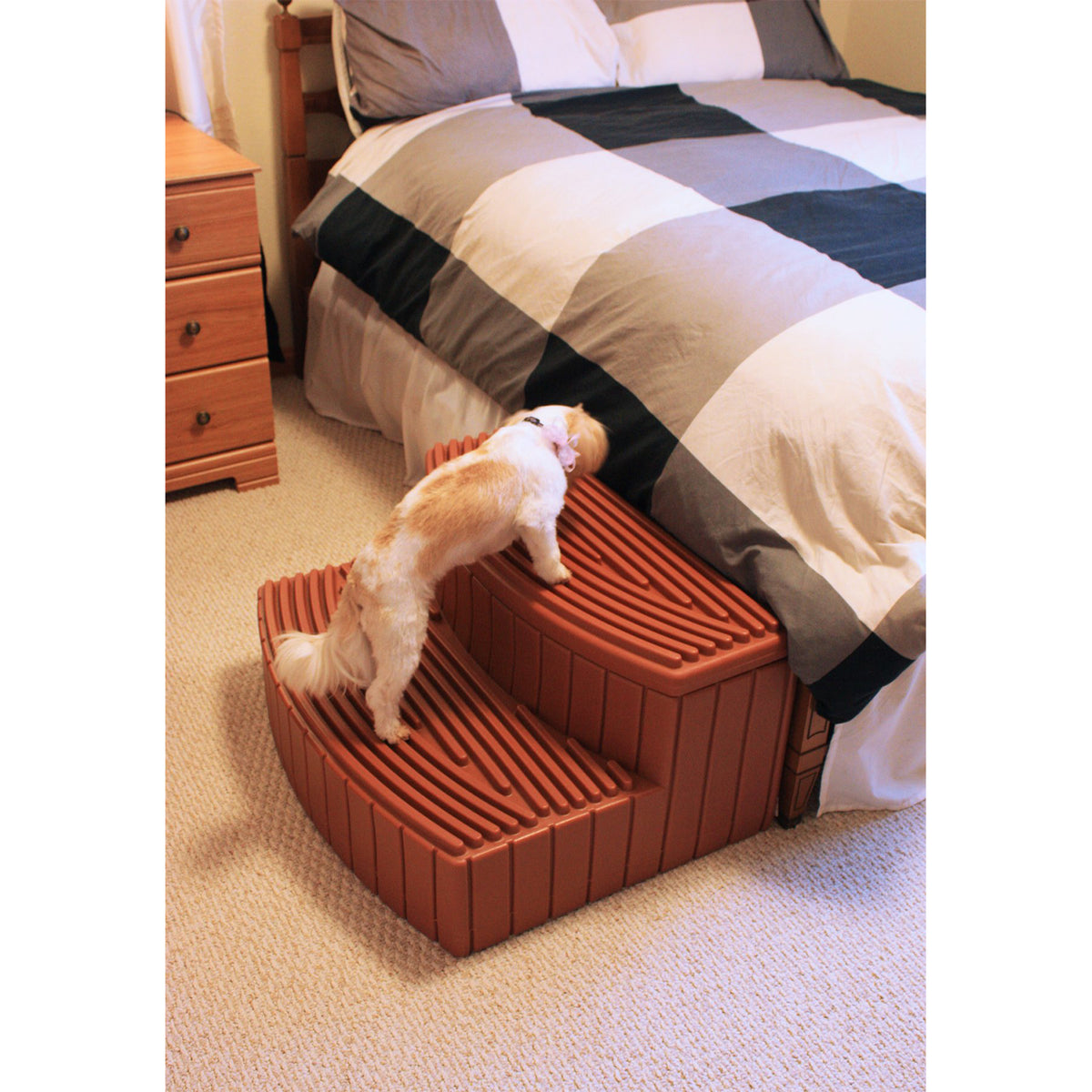 Good Ideas Sora Steps Outdoor & Indoor Storage Step, Terra Cotta (Open Box)