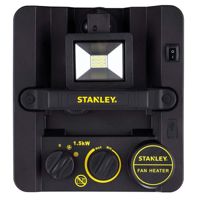Stanley ST-400LED-120 1500W Heavy Duty Heater with LED Light and USB, Yellow