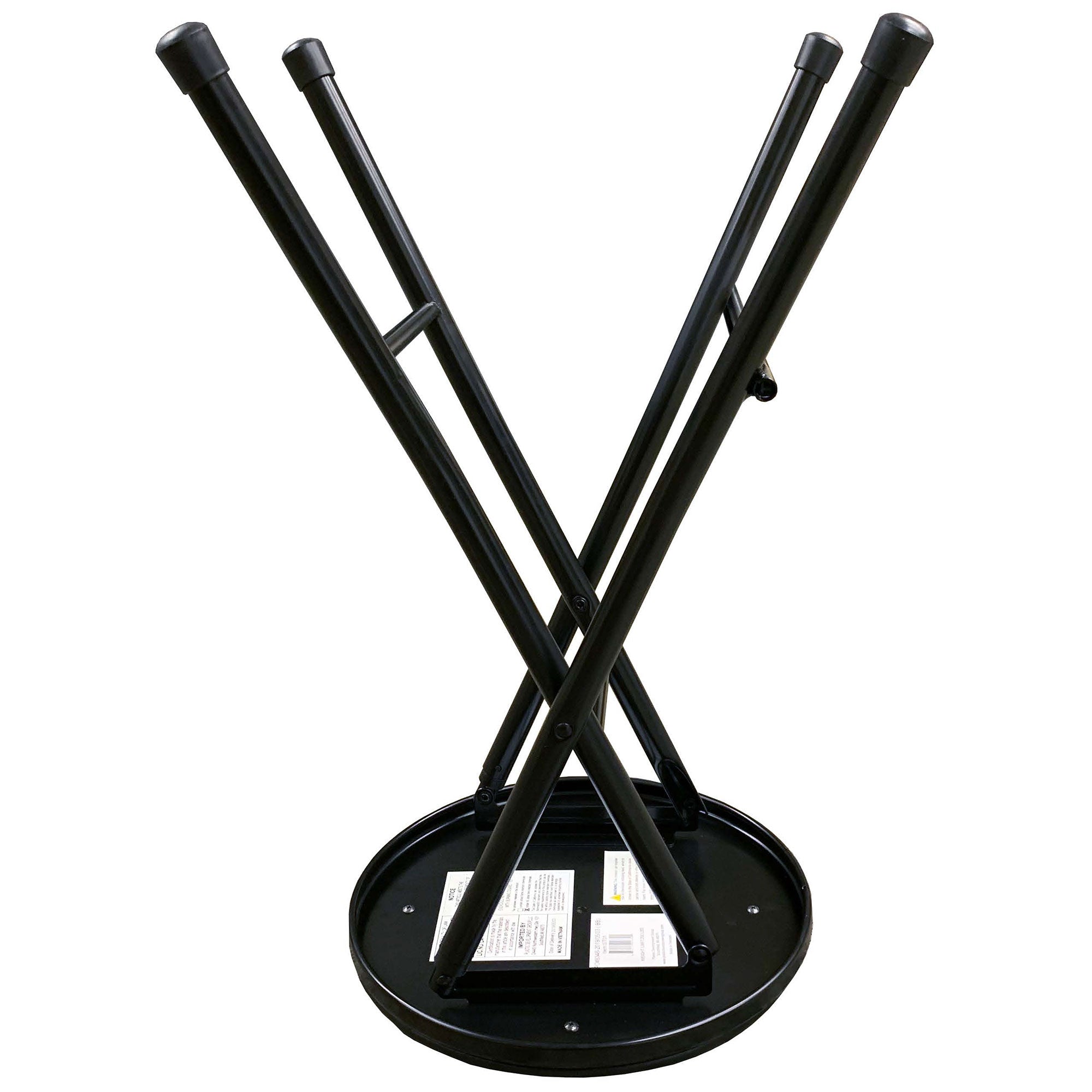 Plastic Development Group Portable Black Folding Padded Bar Stool (Open Box) - VMInnovations