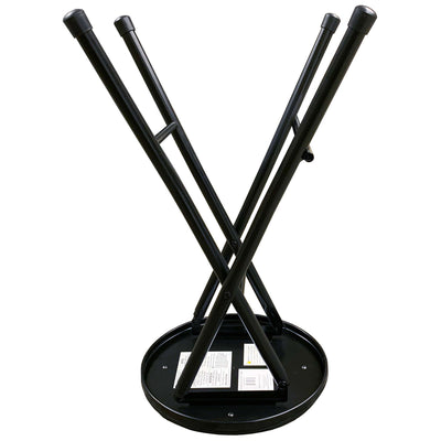 Plastic Development Group Portable Black Folding Padded Bar Stool (Open Box) - VMInnovations