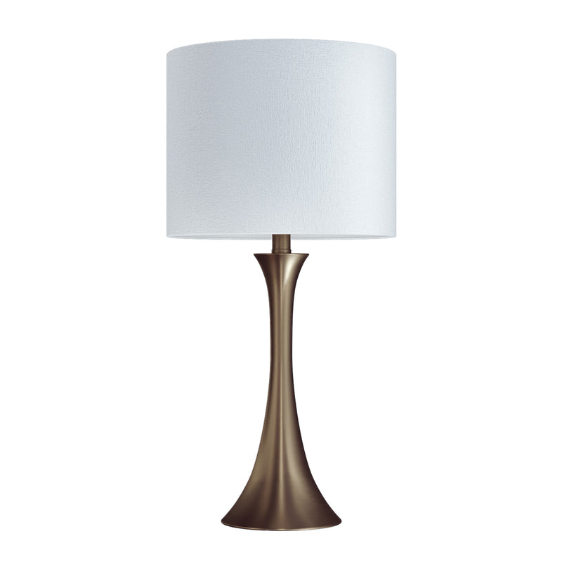 Grandview Gallery 24.25 Inch Tall Modern Table Lamps, Golden Bronze (Set of 2)