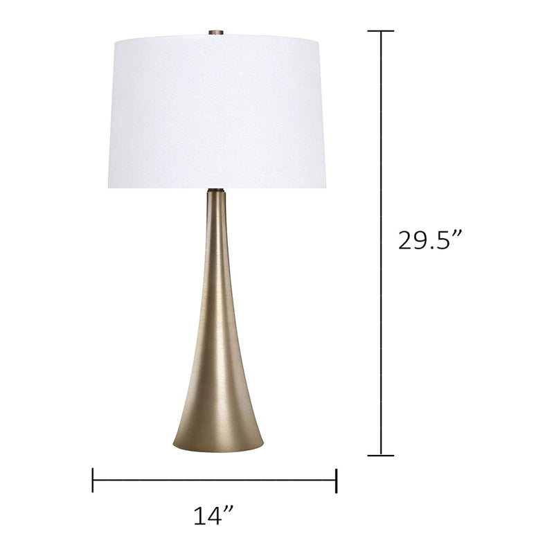 Grandview Gallery 29.5 Inch Tall Modern Table Lamps, Plated Gold (Set of 2)
