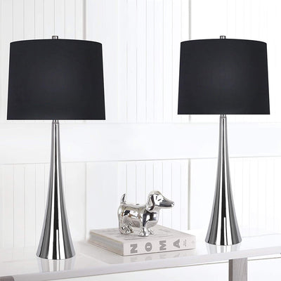 Grandview Gallery 29.5 Inch Tall Table Lamps, Polished Nickel (Set of 2) (Used) - VMInnovations