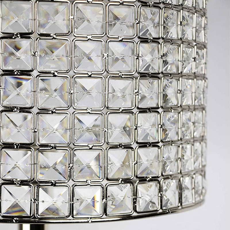 Grandview Gallery 25.75 Inch Tall 100W Modern Glam Crystal Studded Table Lamp