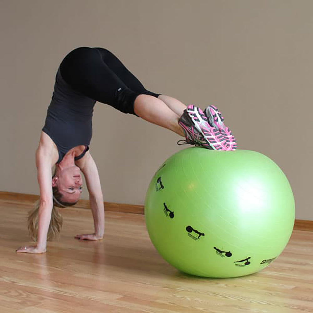 Prism Fitness 23 Inch Smart Self-Guided Fitness Stability Exercise Ball, Green - VMInnovations