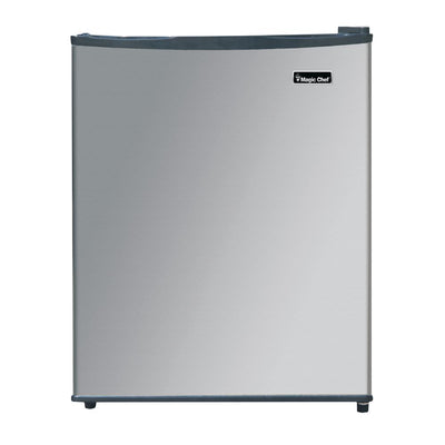Magic Chef MCAR240SE2 2.4 Cubic Foot Mini Dorm Fridge Freezer, Stainless Steel - VMInnovations