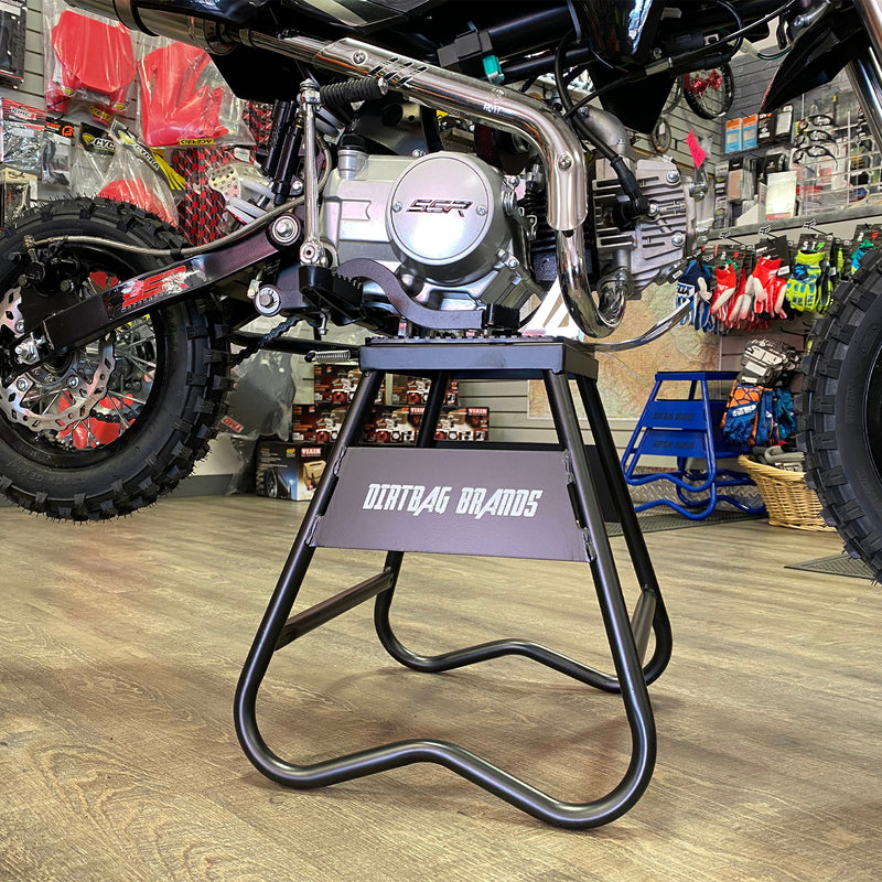 Dirtbag Brands Motorcycle Dirtbike Floor Mount Jack Stand Lift, Black (Used)