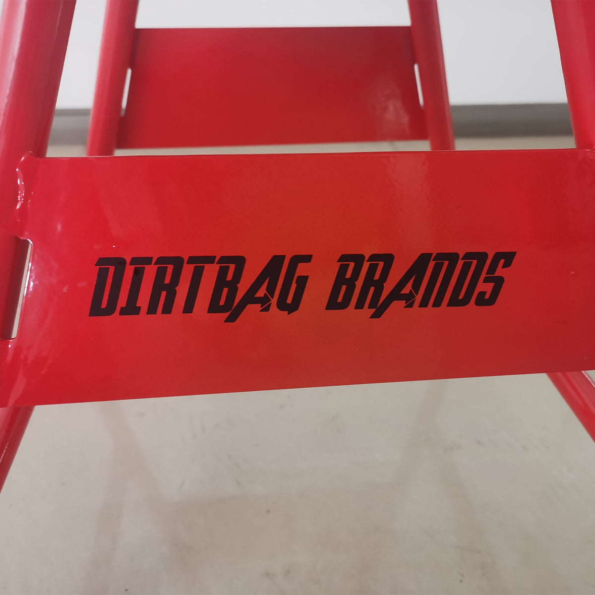 Dirtbag Brands Motocross Dirtbike Floor Mount Jack Stand Lift, Red (Used)