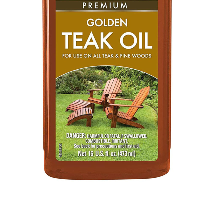 Star Brite Premium Golden Teak Oil Bundle w/ Teak Cleaner & Brightener (16 Oz)