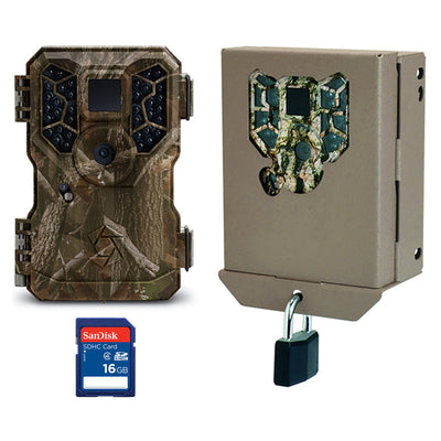 Stealth Cam GSM 8MP No Glo Mini Infrared Game Camera w/ Security Box and SD card