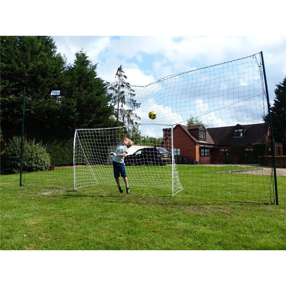 Open Goaaal Soccer Practice Net Rebounder Backstop with Goal, Standard (Used)