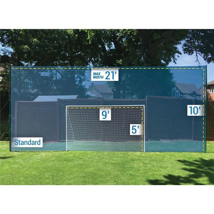 Open Goaaal Soccer Practice Net Rebounder Backstop with Goal, Standard (Used)