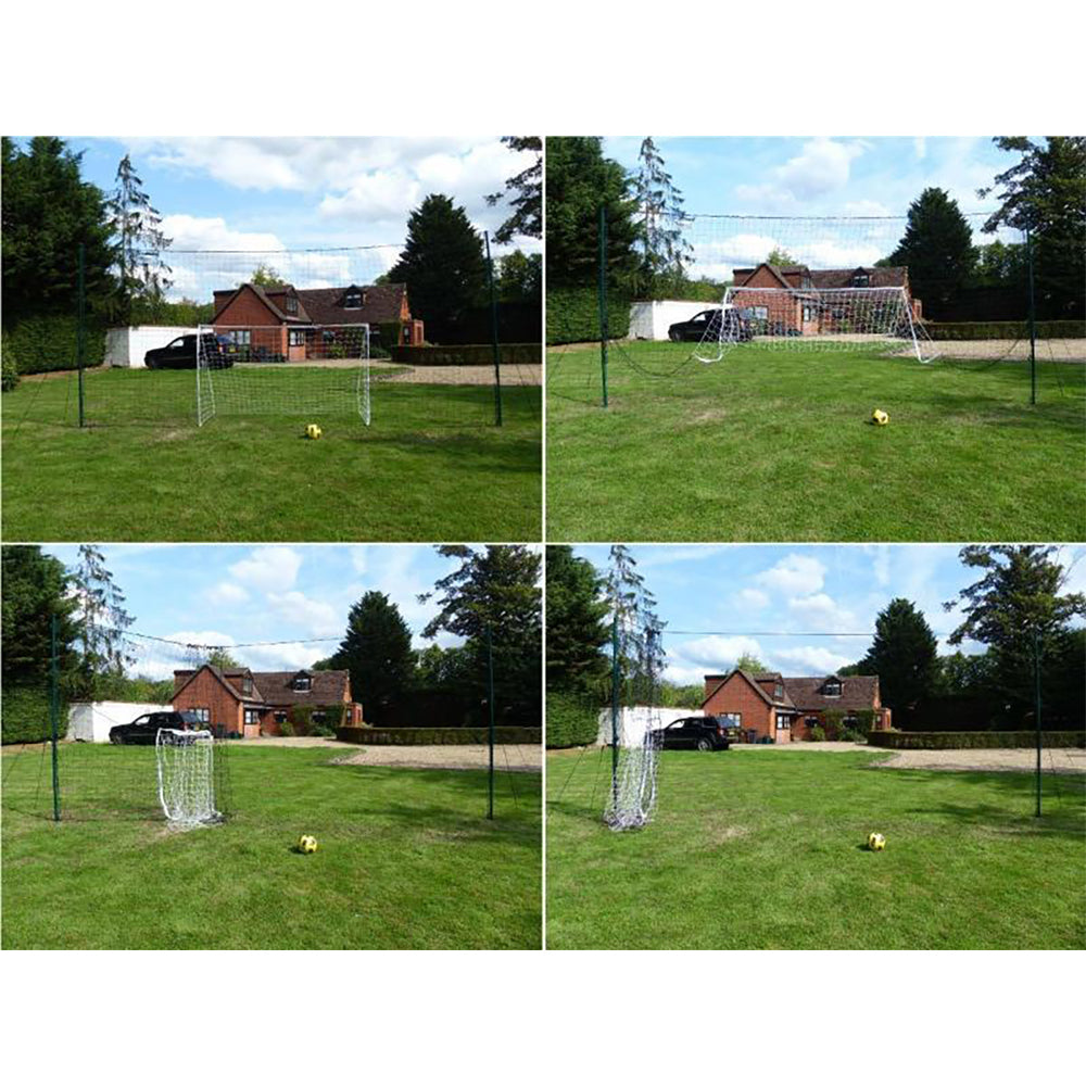 Open Goaaal Soccer Practice Net Rebounder Backstop with Goal, Standard (Used) - VMInnovations