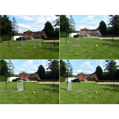Open Goaaal Soccer Practice Net Rebounder Backstop with Goal, Standard (Used) - VMInnovations