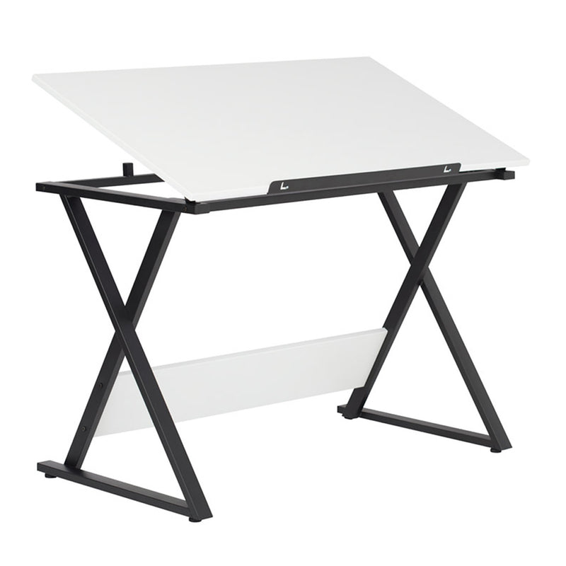 Studio Design Axiom Student Drafting Drawing Art Table with Tilting Top, White