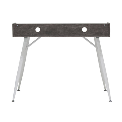 Studio Designs Woodford 45 Inch Wood Office Table Desk w/ Shelf, Grey (Open Box)