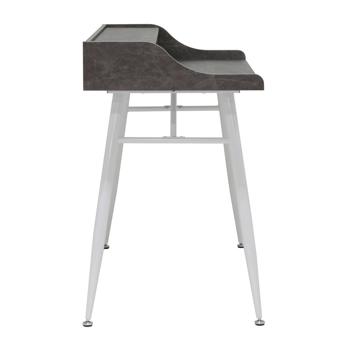 Studio Designs Woodford 45 Inch Wood Office Table Desk w/ Shelf, Grey (Open Box)