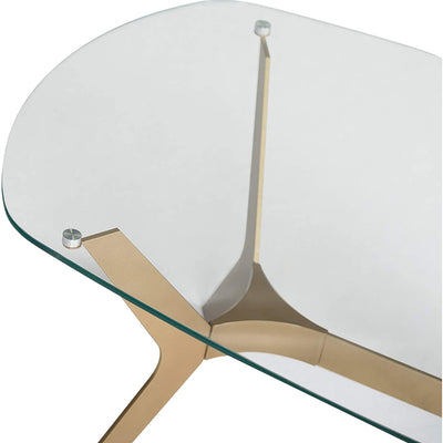 Studio Designs Home Mid-Century Modern Coffee Table with Glass Top (Open Box)