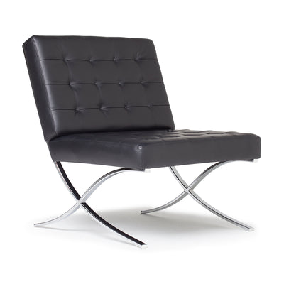 Studio Designs Modern Leather Atrium Living Room Chair Furniture (Open Box)