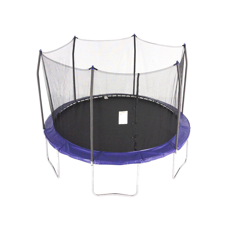 Skywalker Trampolines 12 Foot Round Trampoline with Enclosure, Blue (For Parts)