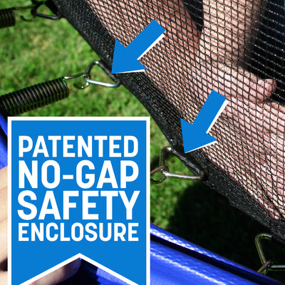 Skywalker Trampolines 12 Foot Round Trampoline with Enclosure, Blue (For Parts) - VMInnovations