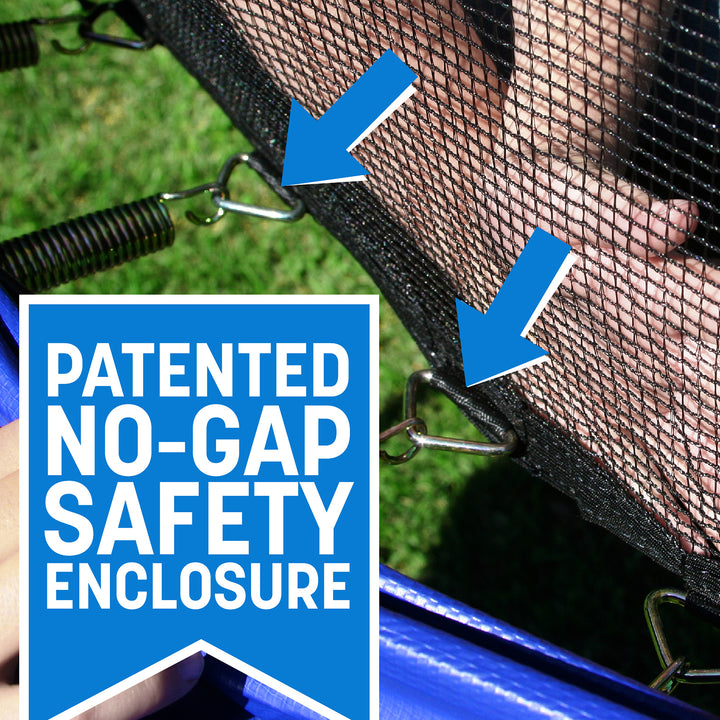 Skywalker Trampolines 12 Foot Round Trampoline with Enclosure, Blue (For Parts) - VMInnovations