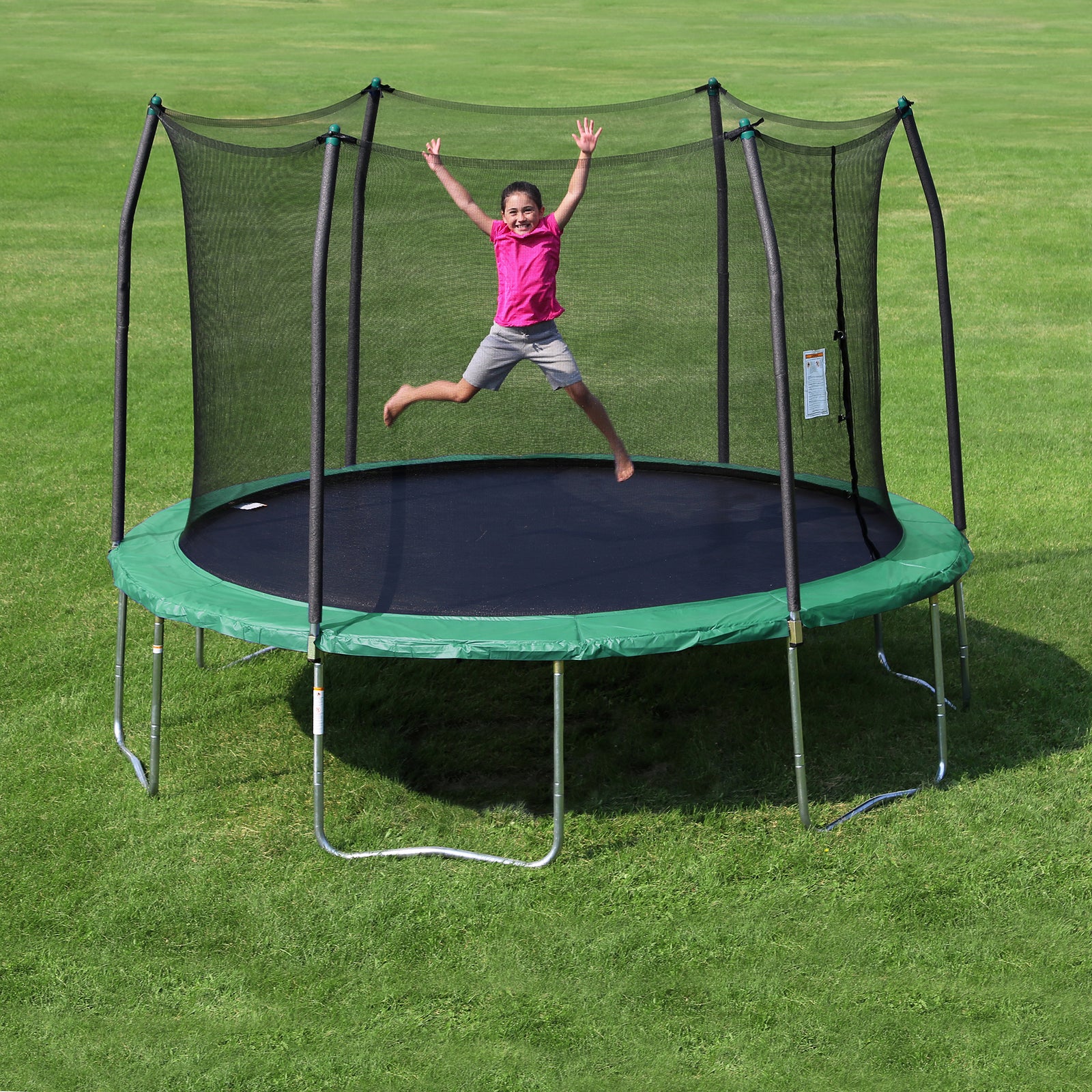 Skywalker Trampolines 12 Foot Round Trampoline with Enclosure, Green(For Parts) - VMInnovations