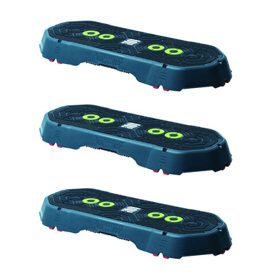 Escape Fitness Anti Slip Step Exercise Platform for Variety of Workouts (3 Pack)