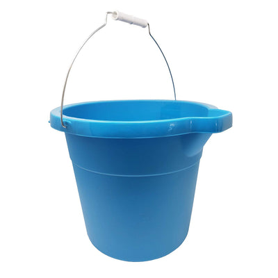 Sterilite Heavy-Duty Large 18-Quart Easy Pour Spout Pail Bucket, Blue (6 Pack)