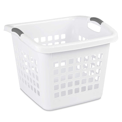 Sterilite Ultra 1.75 Bushel Plastic Dirty Clothes Laundry Basket Hamper (6 Pack)
