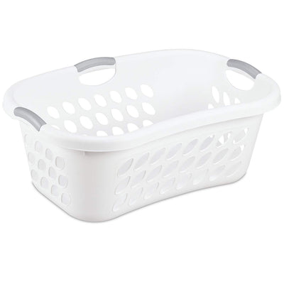 Sterilite Ultra HipHold 1.25 Bushel Plastic Clothes Laundry Basket Bin (6 Pack)