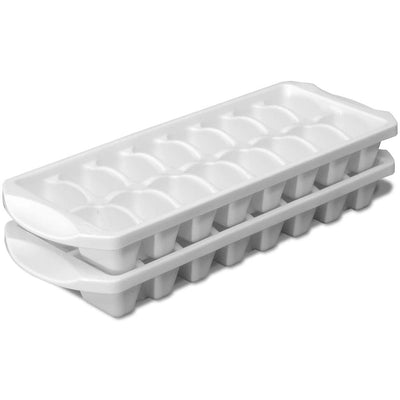 Sterilite BPA Free Flexible Stacking Home Ice Cube Mold Tray, White (12 Pack)