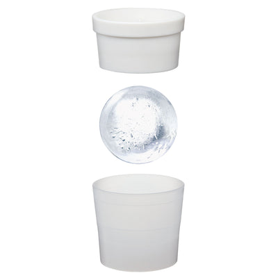 Like-It Black Large Crystal Clear Round Ice Ball Sphere Maker Mold (4 Pack)