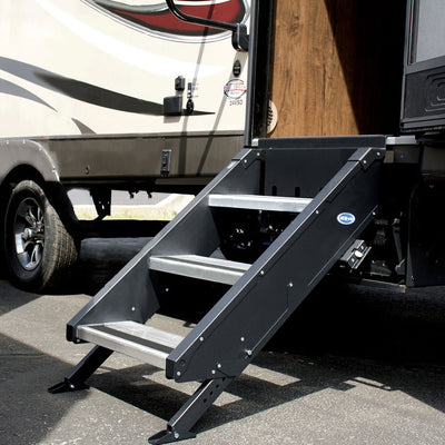 MORryde 3 Step Portable RV Camper Motorhome Entry Stair (For Parts)