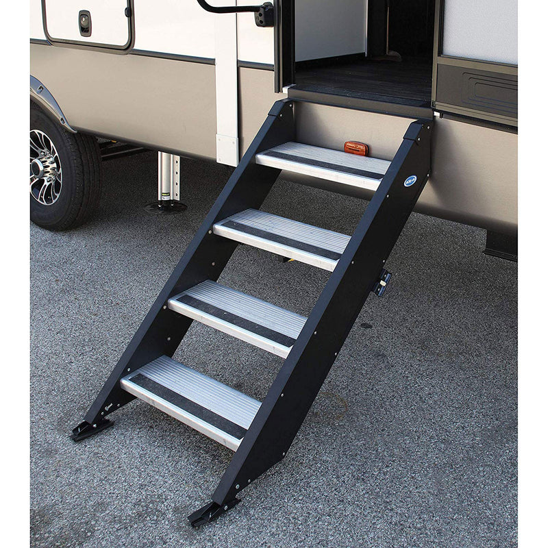 MORryde Step Above 36.5" to 42" 4 Step Portable RV Camper Entry Stair(For Parts)