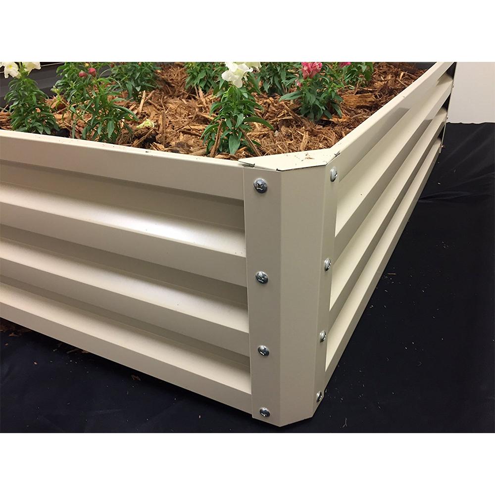 Stratco 4x3x1ft Raised Garden Bed & Brut Worm Castings Soil Builder, 30lb Bag - VMInnovations