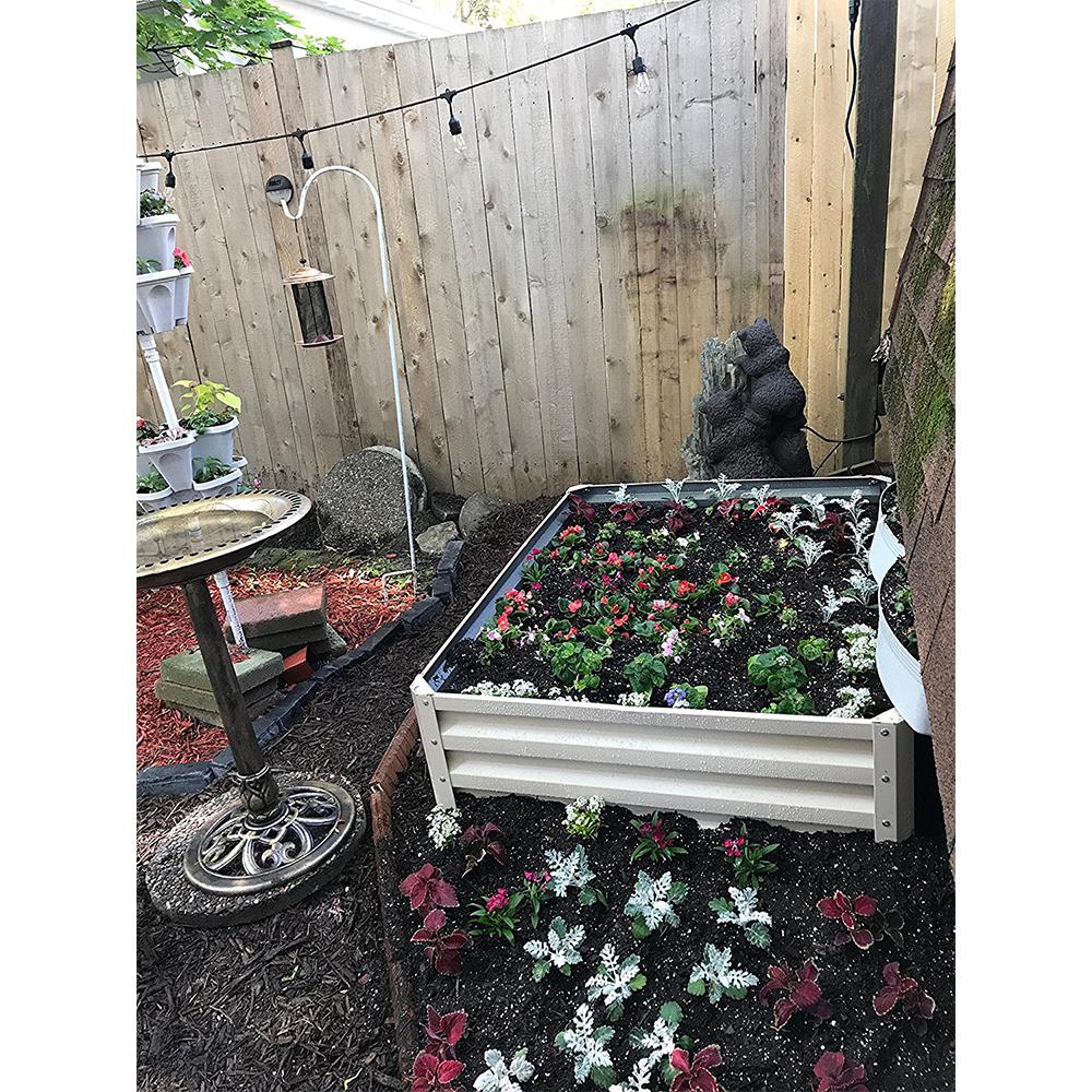 Stratco 4x3x1ft Raised Garden Bed & Brut Worm Castings Soil Builder, 30lb Bag - VMInnovations