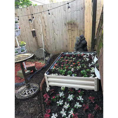 Stratco 4x3x1ft Raised Garden Bed & Brut Worm Castings Soil Builder, 30lb Bag - VMInnovations