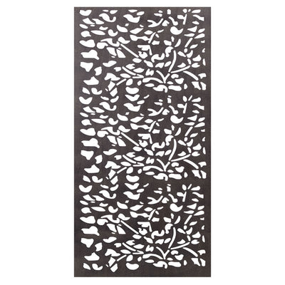 Stratco 4 x 2 Foot Decorative Privacy Screen Panel Fencing, Flora Pattern (Used)