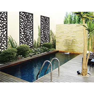 Stratco 4 x 2 Foot Metal Privacy Screen Panel Fencing, Flora Pattern (For Parts)