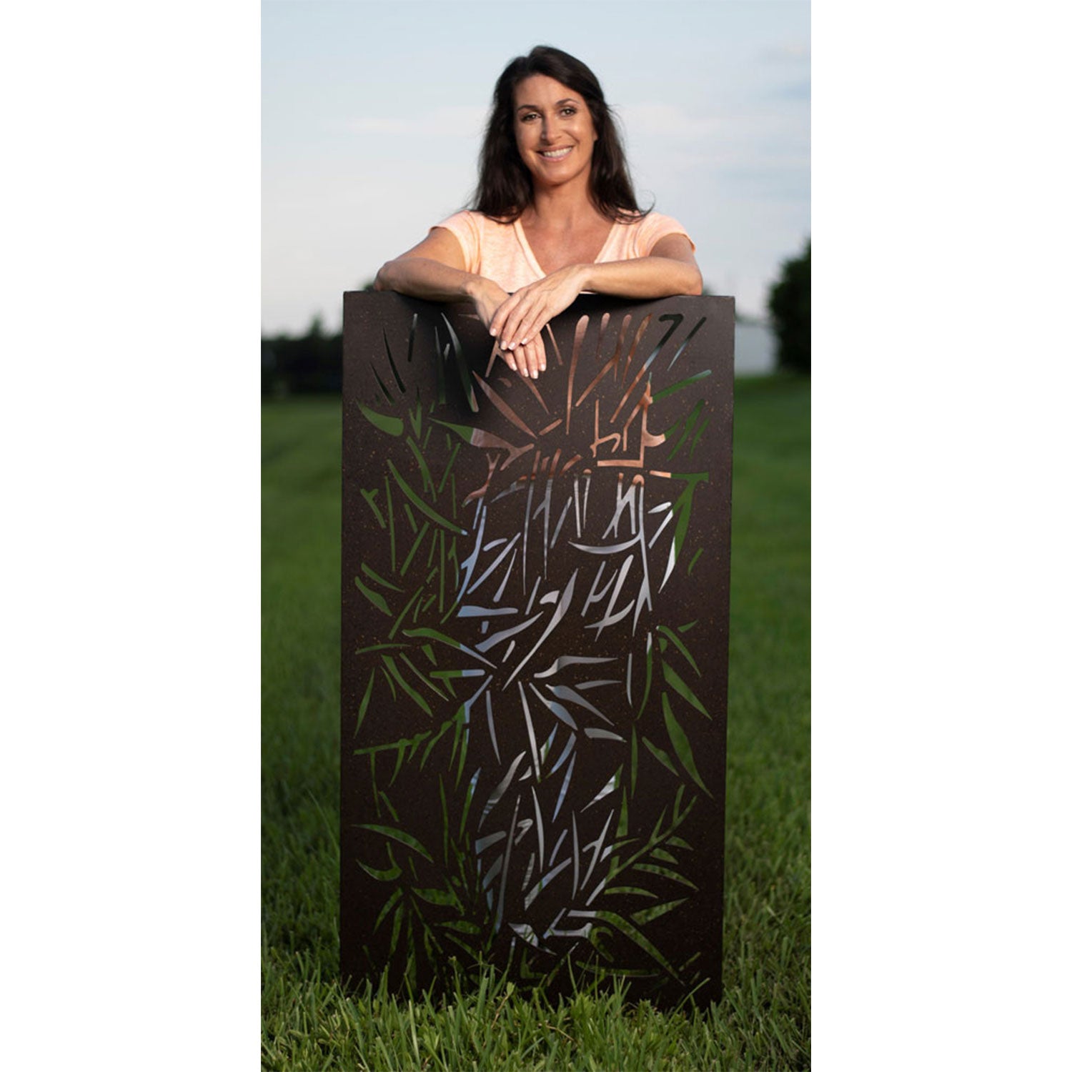 Stratco 6x3 Ft Privacy Screen Wall Art Panel, Jungle Design, Set of 2 (Damaged)
