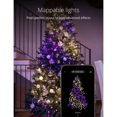 Twinkly Strings App-Controlled Smart LED Christmas Lights 400 RGB+White 105 Ft