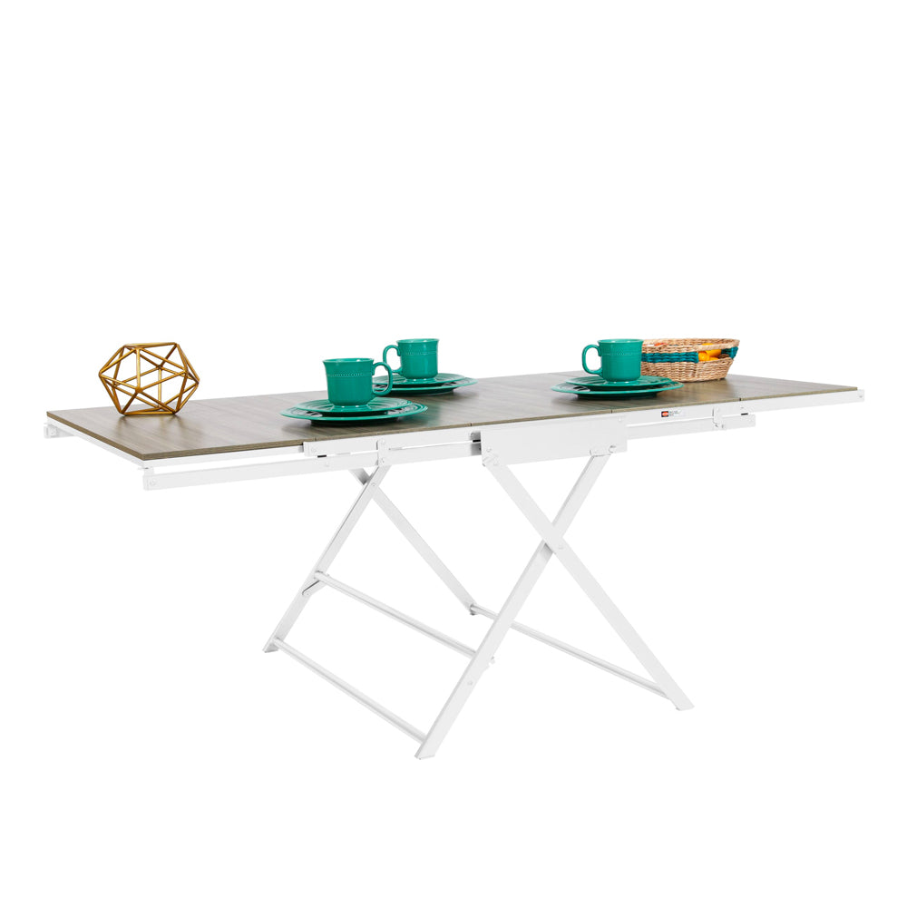 Origami 2 in 1 Wooden Display Storage Shelf To Table Desk Unit (Used)