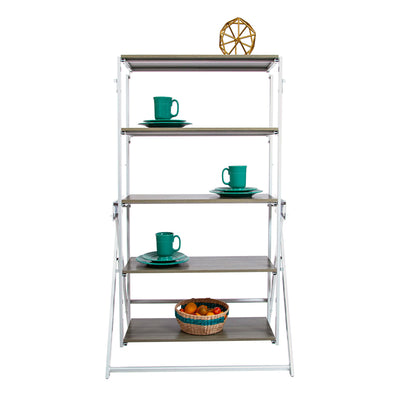 Origami 2 in 1 Multifunctional Wood Display Storage Shelf/Desk Unit (For Parts)