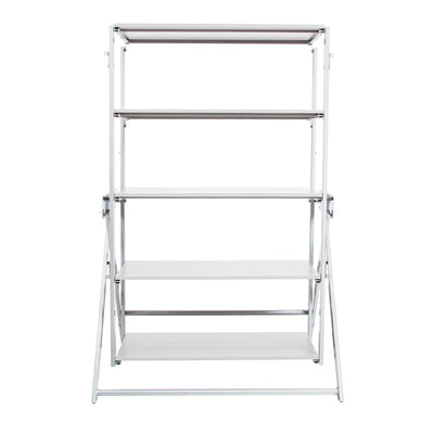 Origami 2in1 Multifunctional Wooden Display Storage Shelf To Table Unit (Used)