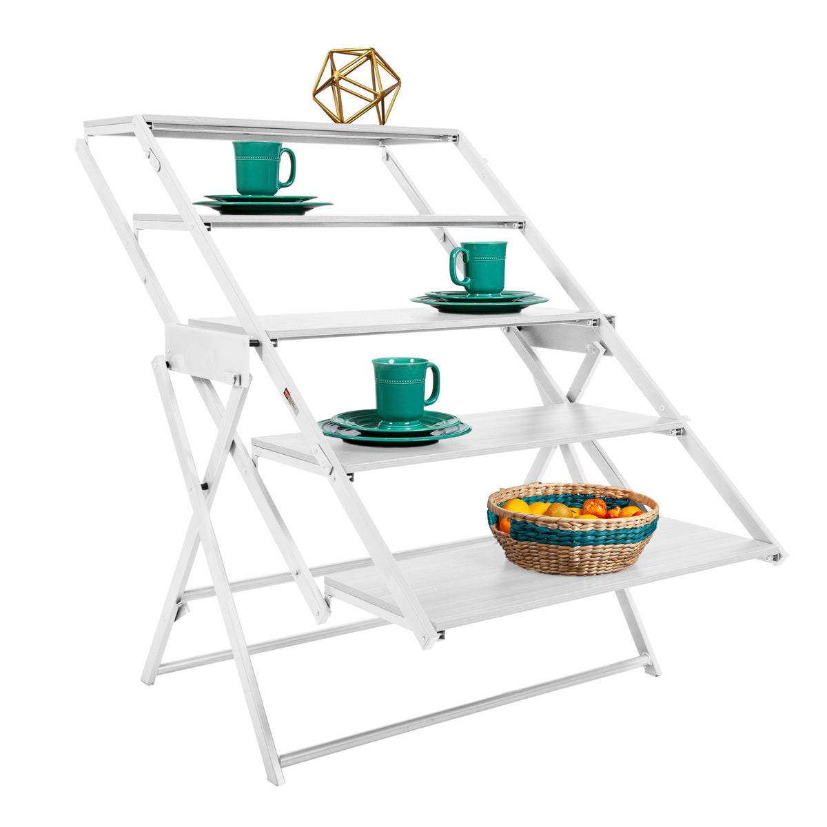 Origami 2 in 1 Multifunctional Wooden Display Storage Shelf To Table Desk Unit (Refurbished)